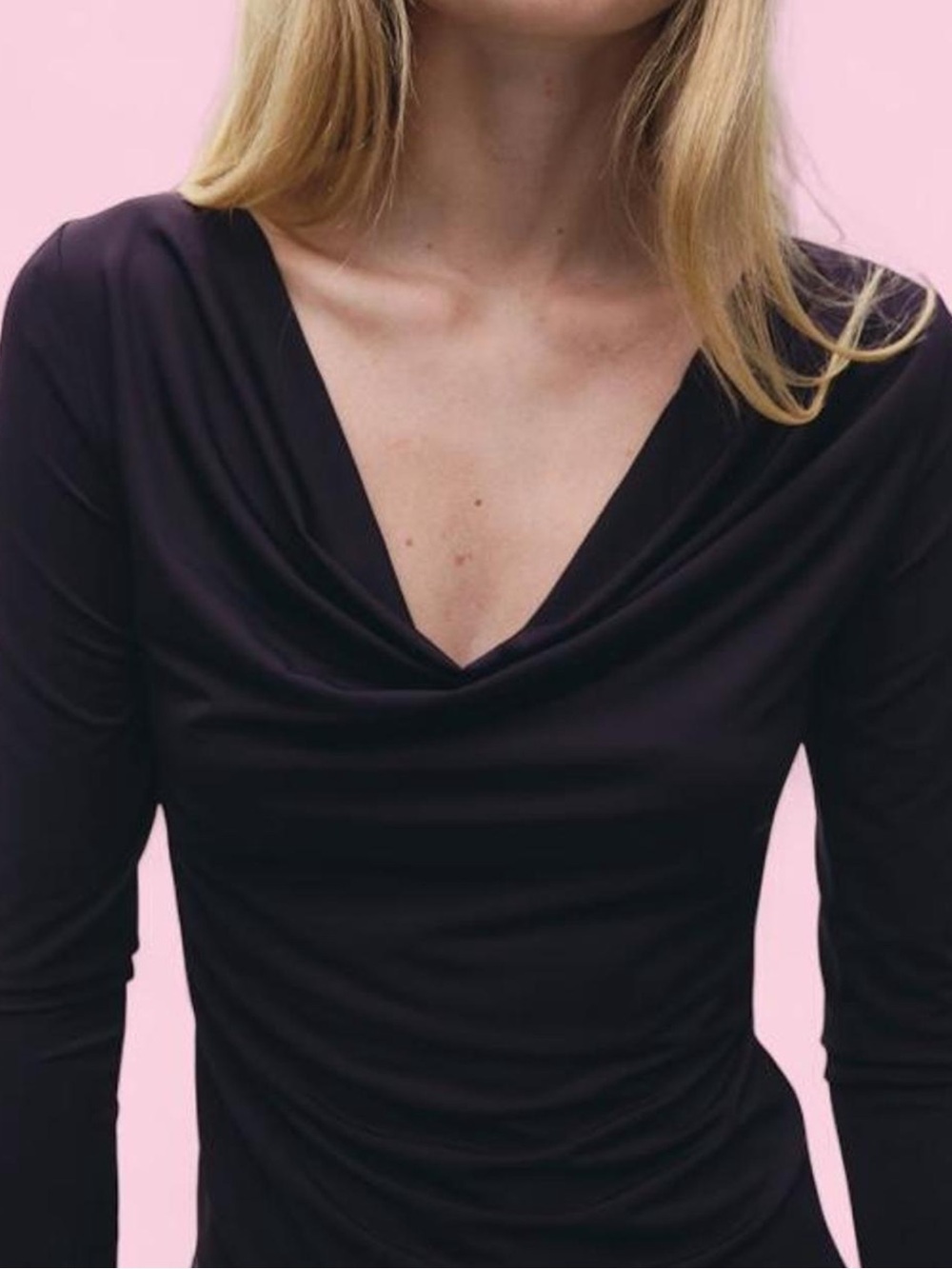 H&M Elegant Plum Long Sleeve Top
